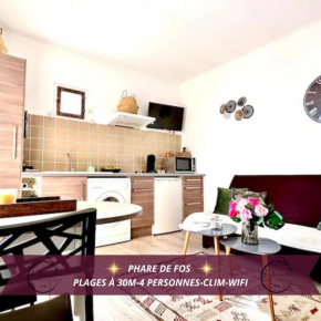 Le Coin de Mer 2, Bord de mer, Plage 30m, Cosy, CLIM, Wifi, 4 personnes